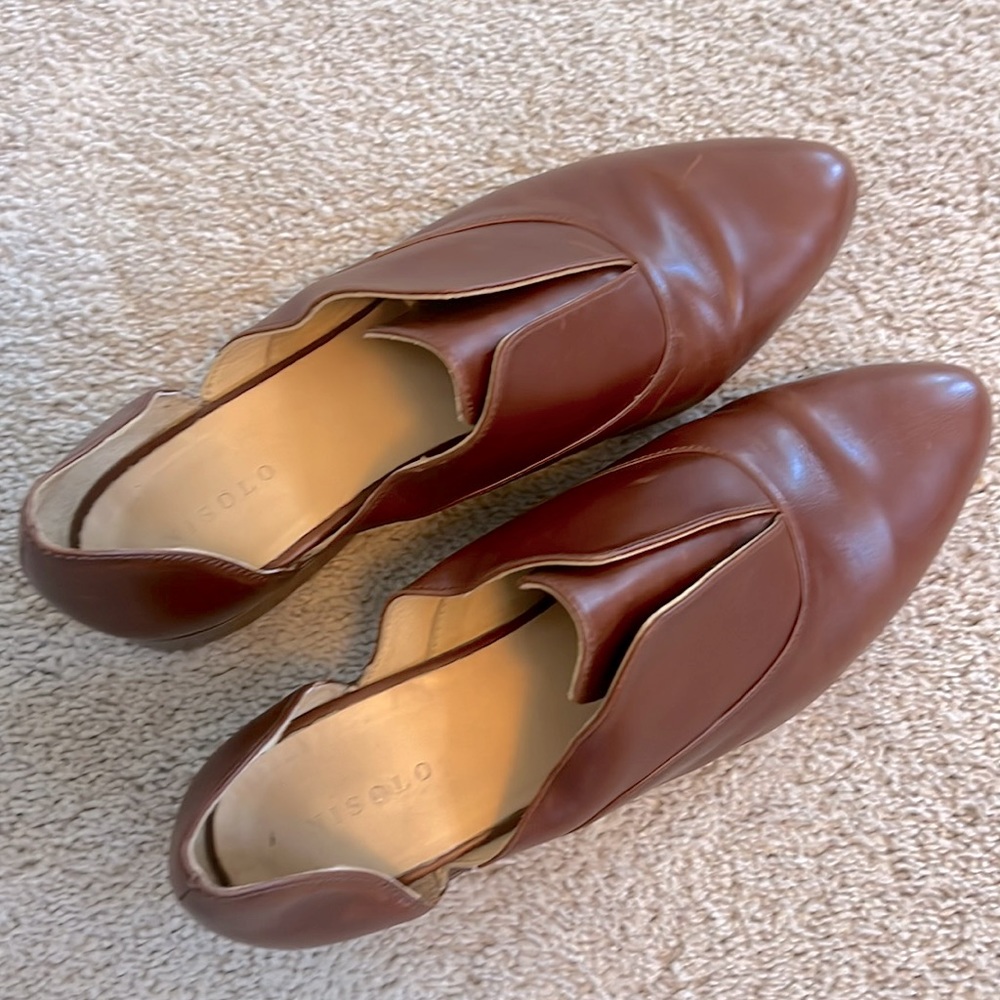 Nisolo Emma D’Orsay Oxford - Brandy - Women Size 11
